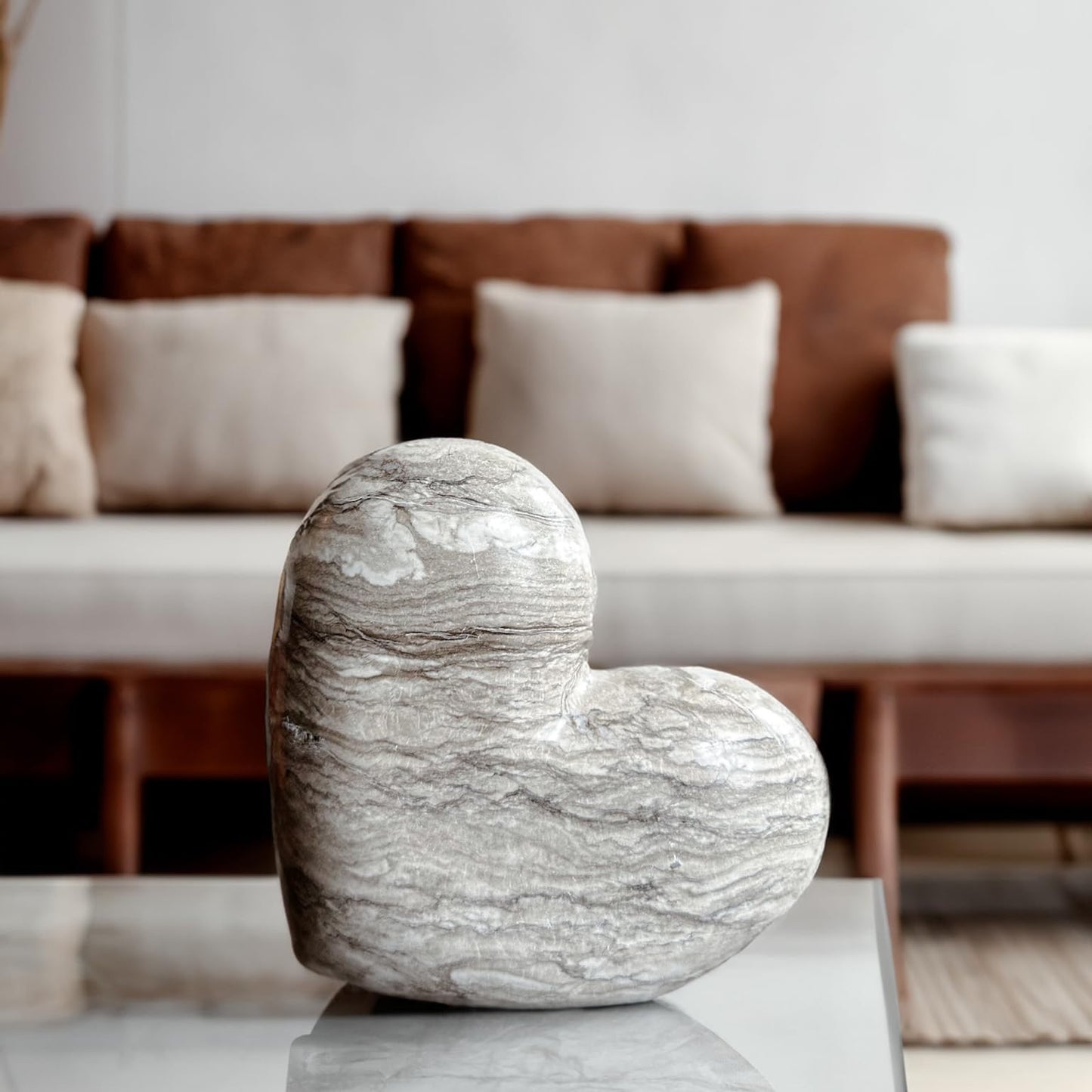 Sculpture de coeur avec support