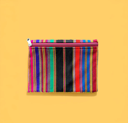 Estuche peruano hecho a mano con cremallera