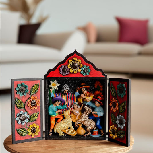 Retablo - Peruvian Nativity Scene