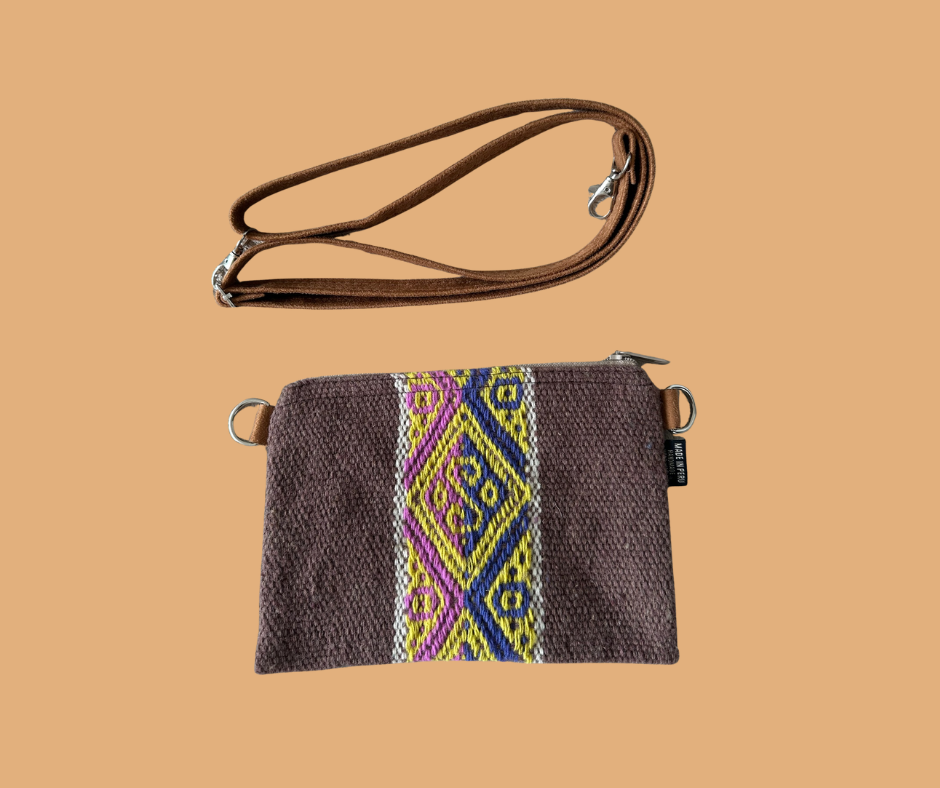 Bolso textil con asa (cierre zipper)