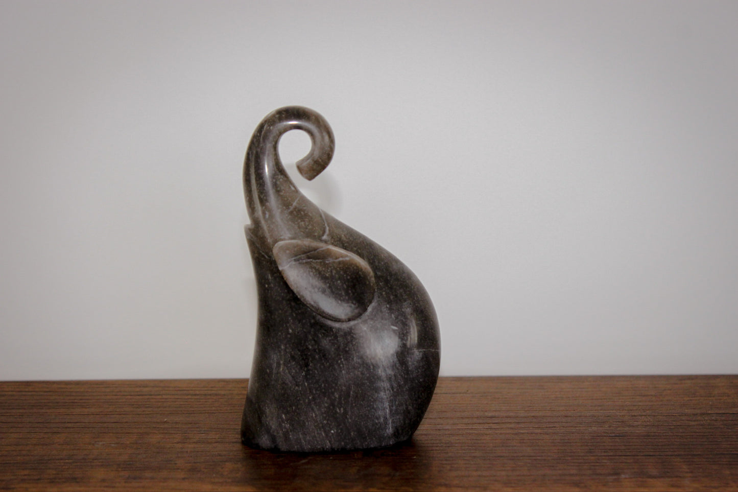 Elephant Sculpture - Peruvian stone (Oval ear)