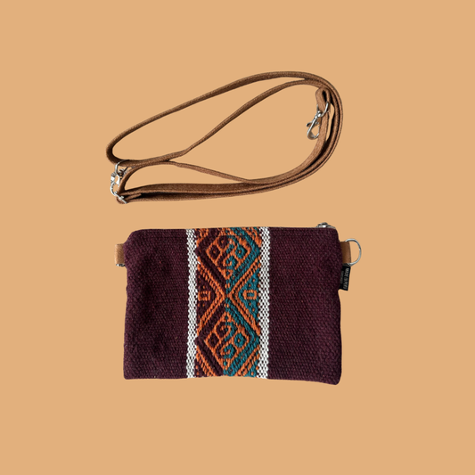 Bolso textil con asa (cierre zipper)